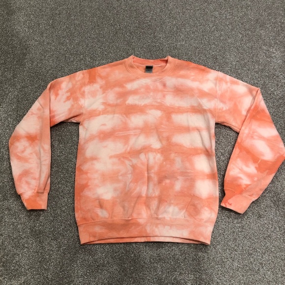 Orange tie dye oversized sweatsuit - Picture 2 of 6